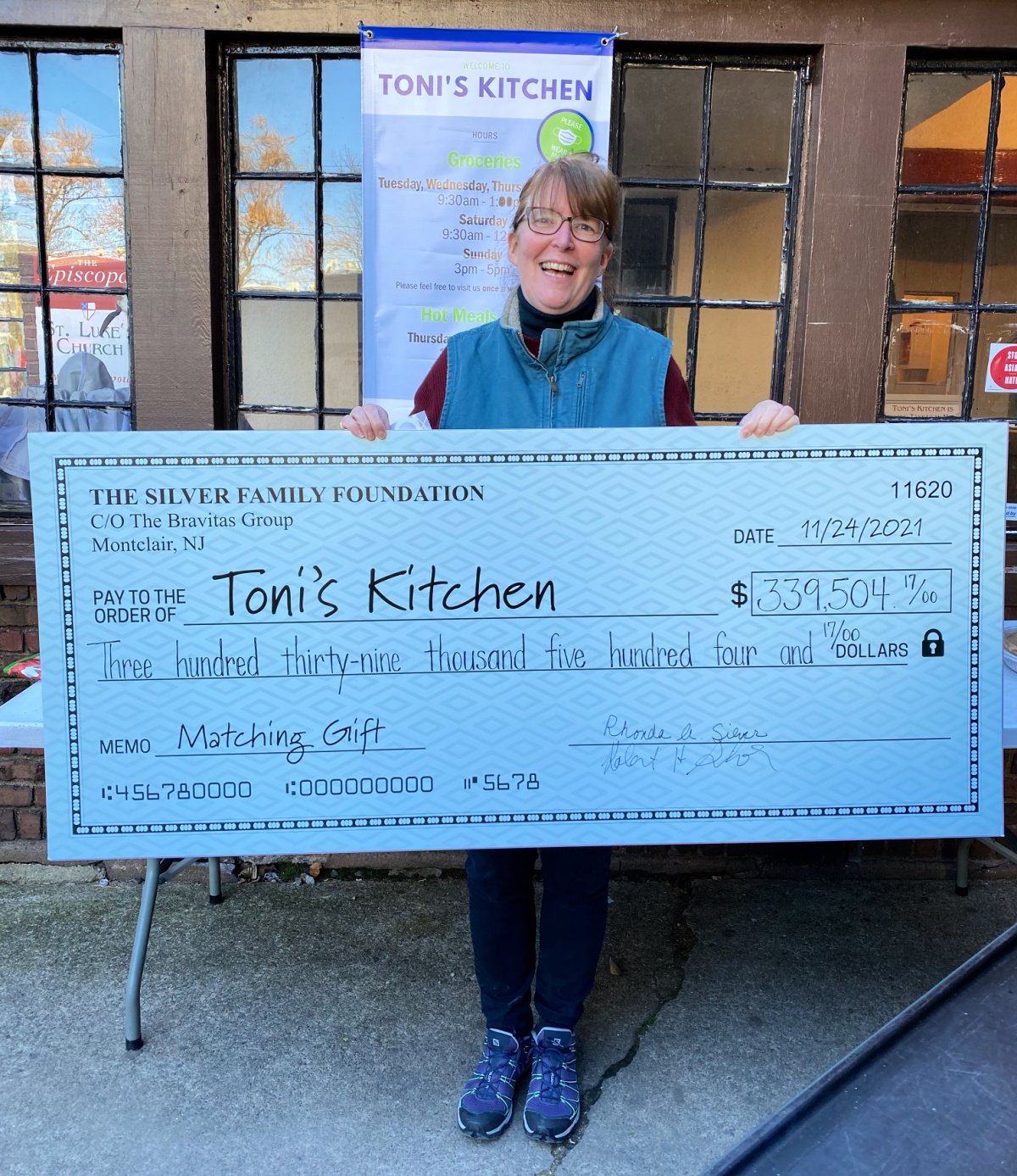 anne mernin, creative director of toni's kitchen with donation from the silver family foundation